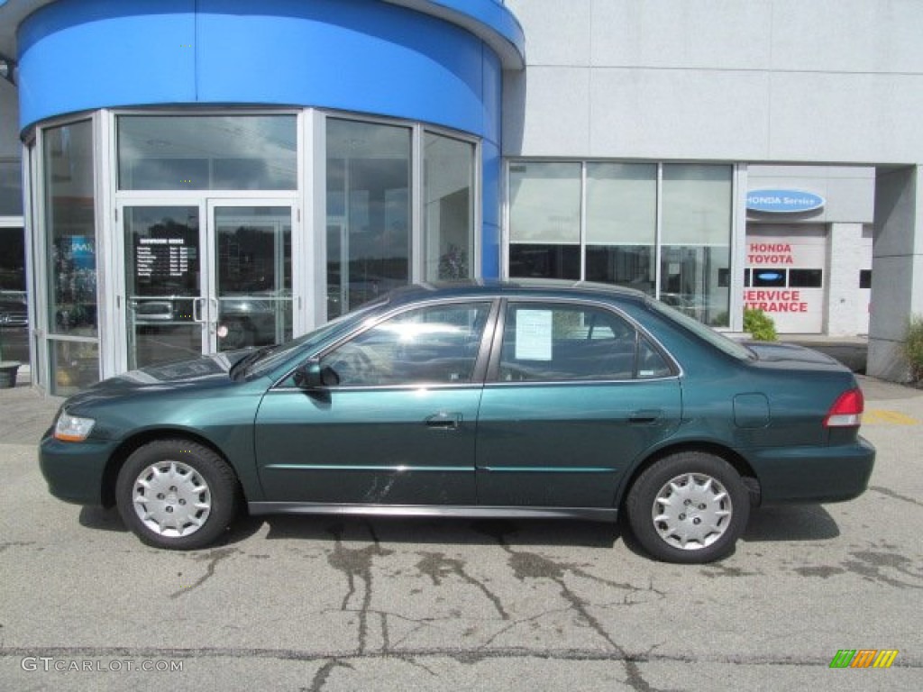 2002 Accord LX Sedan - Noble Green Pearl / Ivory photo #3