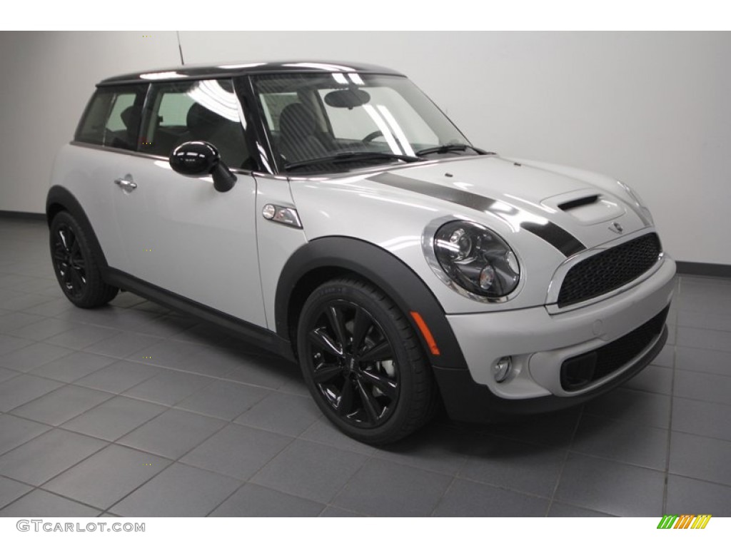 2013 Cooper S Hardtop - White Silver Metallic / Carbon Black photo #1