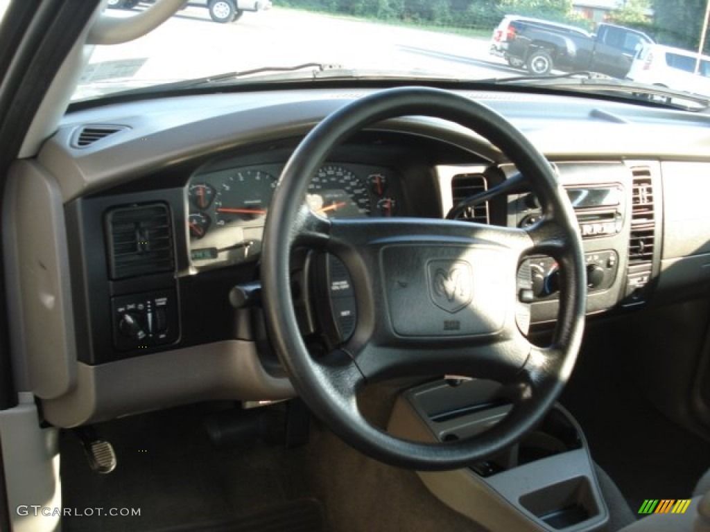 2004 Dakota SLT Club Cab 4x4 - Light Almond Pearl Metallic / Dark Slate Gray photo #13