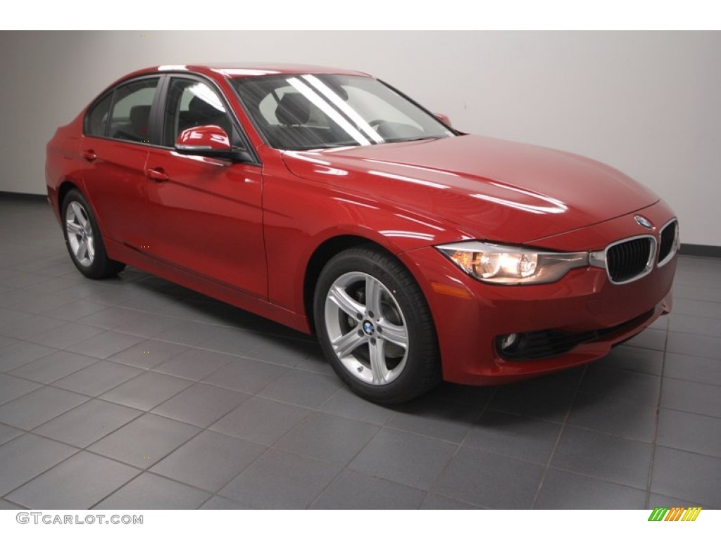 2013 3 Series 328i Sedan - Melbourne Red Metallic / Black photo #1