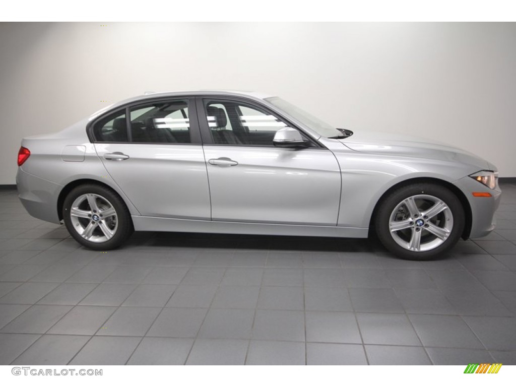 2013 3 Series 328i Sedan - Glacier Silver Metallic / Black photo #2