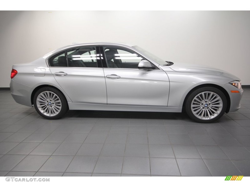 2013 3 Series 328i Sedan - Glacier Silver Metallic / Black photo #2