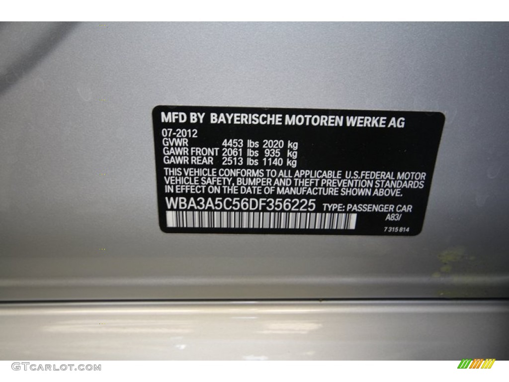 2013 3 Series 328i Sedan - Glacier Silver Metallic / Black photo #10