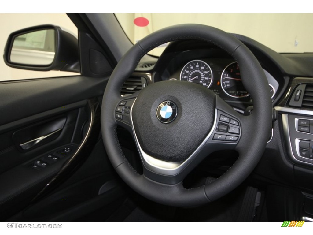 2013 3 Series 328i Sedan - Glacier Silver Metallic / Black photo #26