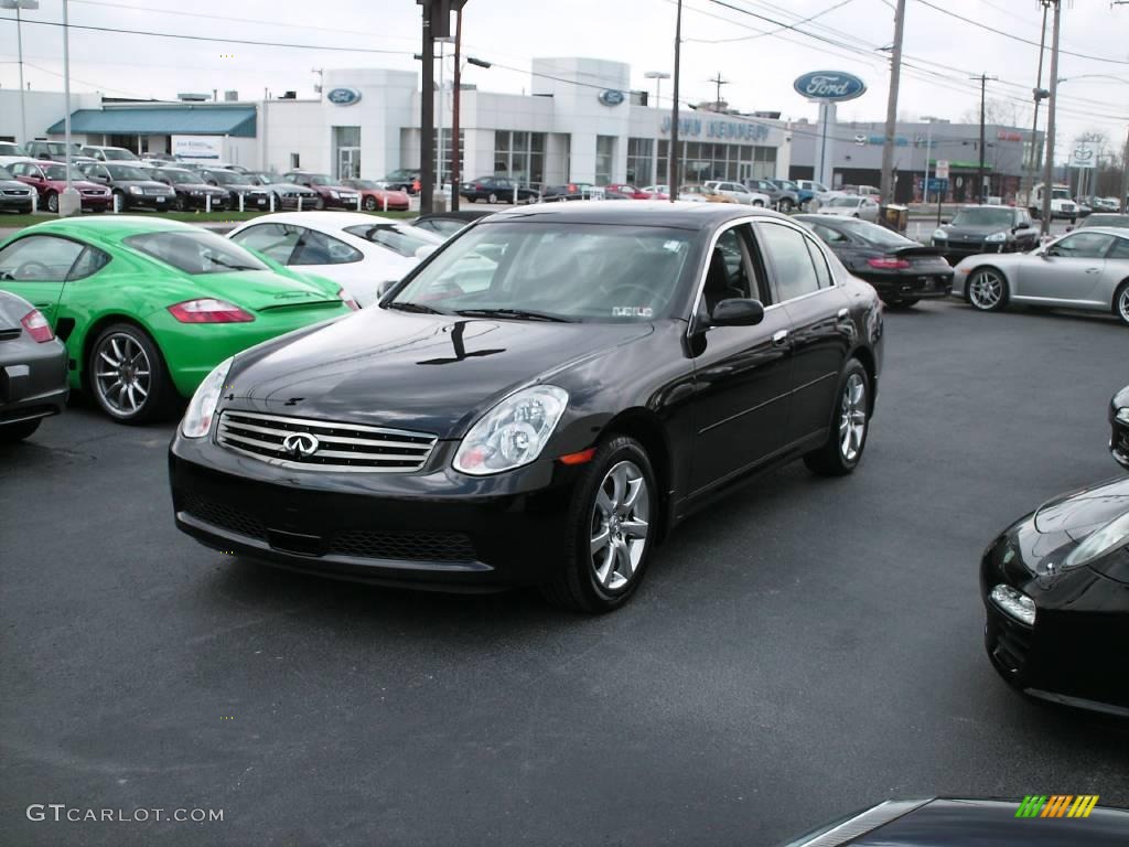 2006 G 35 x Sedan - Black Obsidian / Graphite photo #1