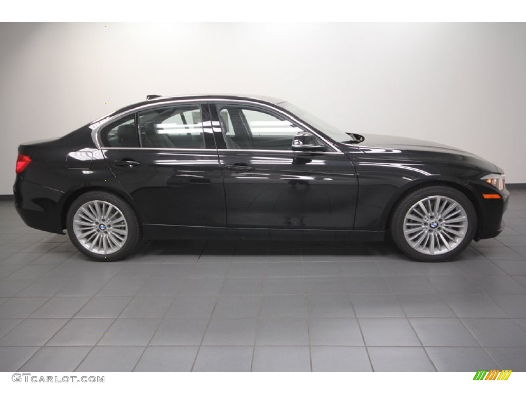 2013 3 Series 328i Sedan - Black Sapphire Metallic / Black photo #2