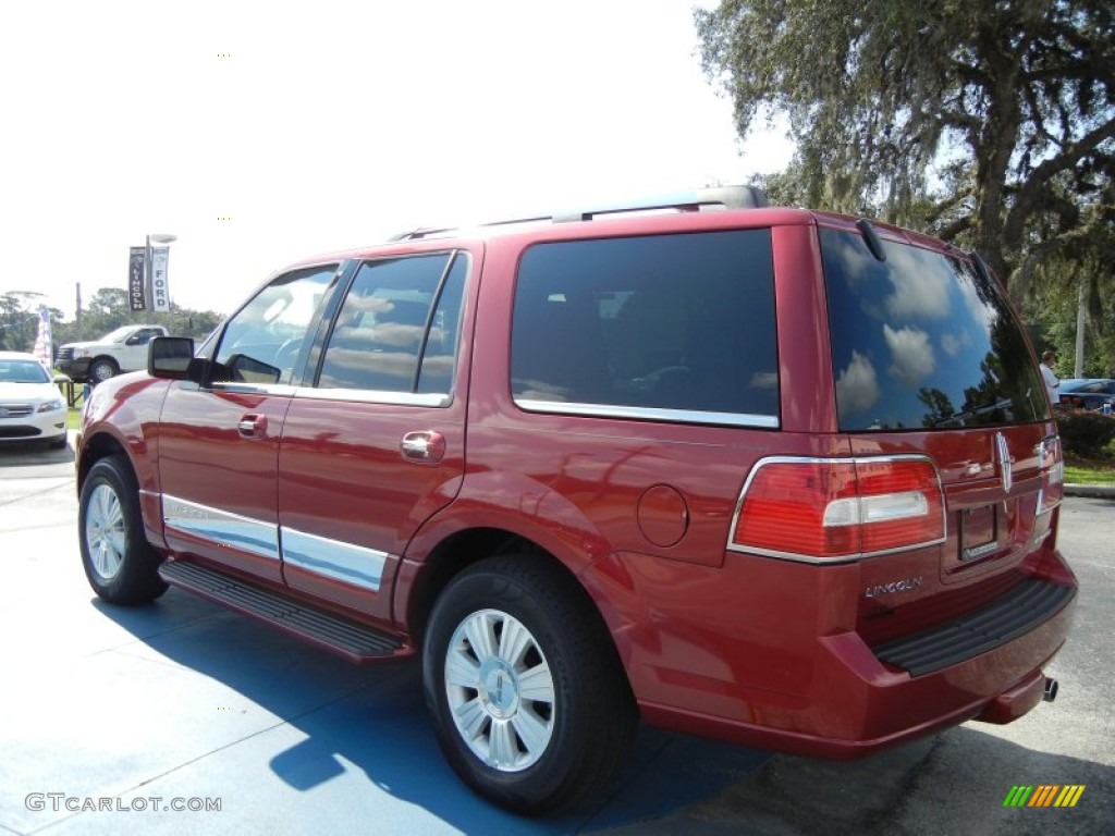 2007 Navigator Luxury - Vivid Red Metallic / Charcoal photo #3