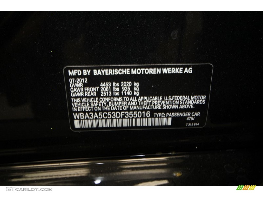 2013 3 Series 328i Sedan - Black Sapphire Metallic / Black photo #10