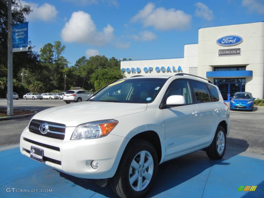 2007 RAV4 Limited - Blizzard White Pearl / Taupe photo #1