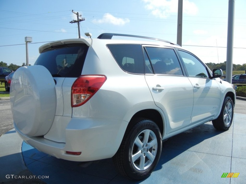 2007 RAV4 Limited - Blizzard White Pearl / Taupe photo #5