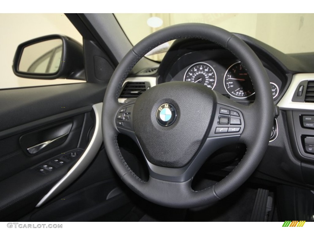 2013 3 Series 328i Sedan - Black Sapphire Metallic / Black photo #26