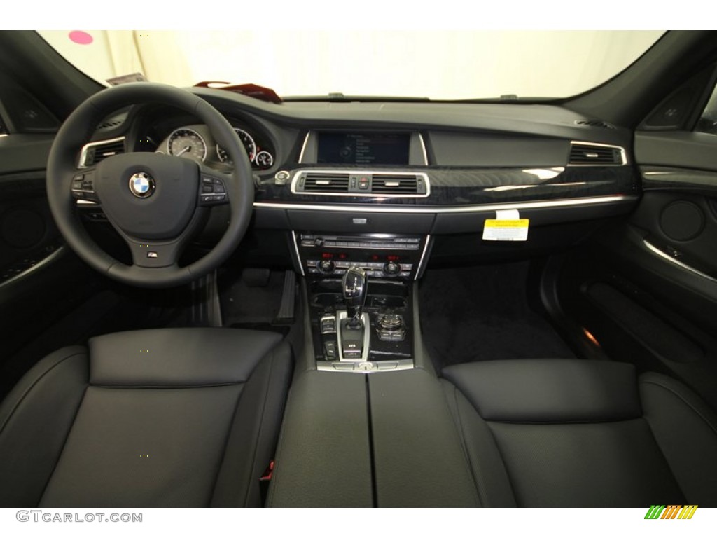 2013 BMW 5 Series 550i Gran Turismo Black Dashboard Photo #70427698
