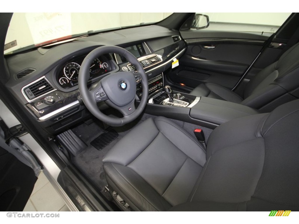 Black Interior 2013 BMW 5 Series 550i Gran Turismo Photo #70427747