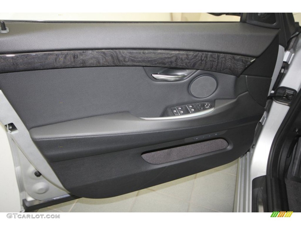 2013 BMW 5 Series 550i Gran Turismo Black Door Panel Photo #70427764