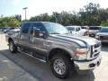 2008 Dark Shadow Grey Metallic Ford F250 Super Duty XLT Crew Cab 4x4  photo #4