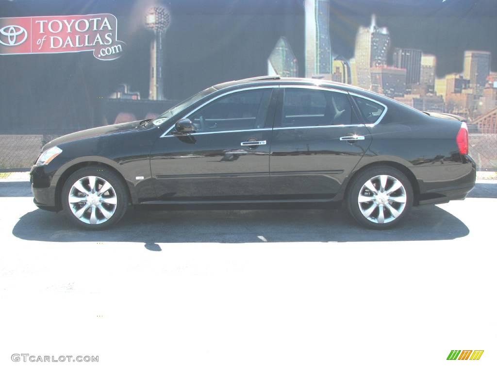 2006 M 35 Sedan - Black Obsidian / Wheat photo #1