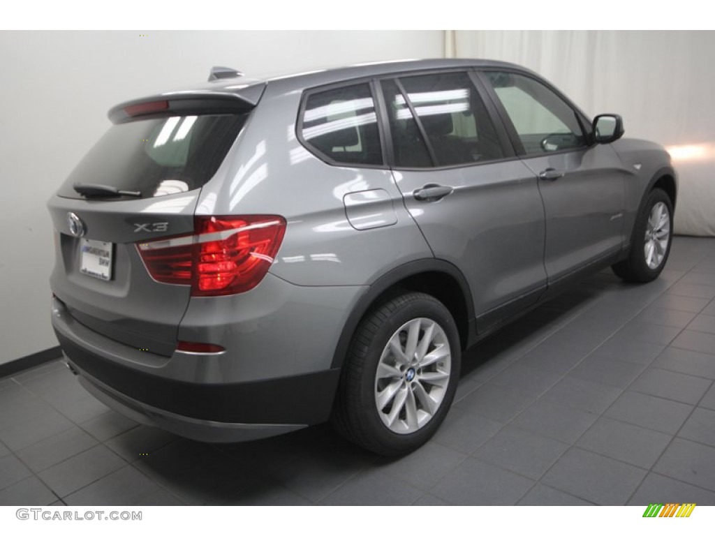 2013 X3 xDrive 28i - Space Gray Metallic / Black photo #7