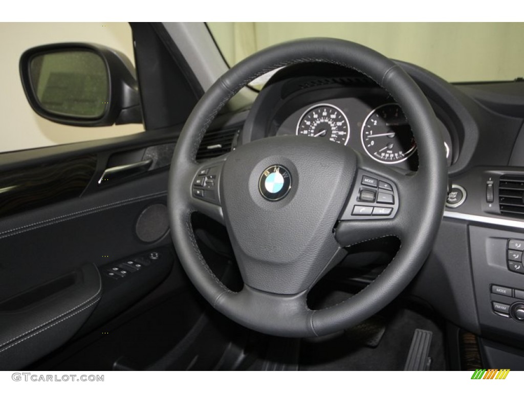 2013 X3 xDrive 28i - Space Gray Metallic / Black photo #24