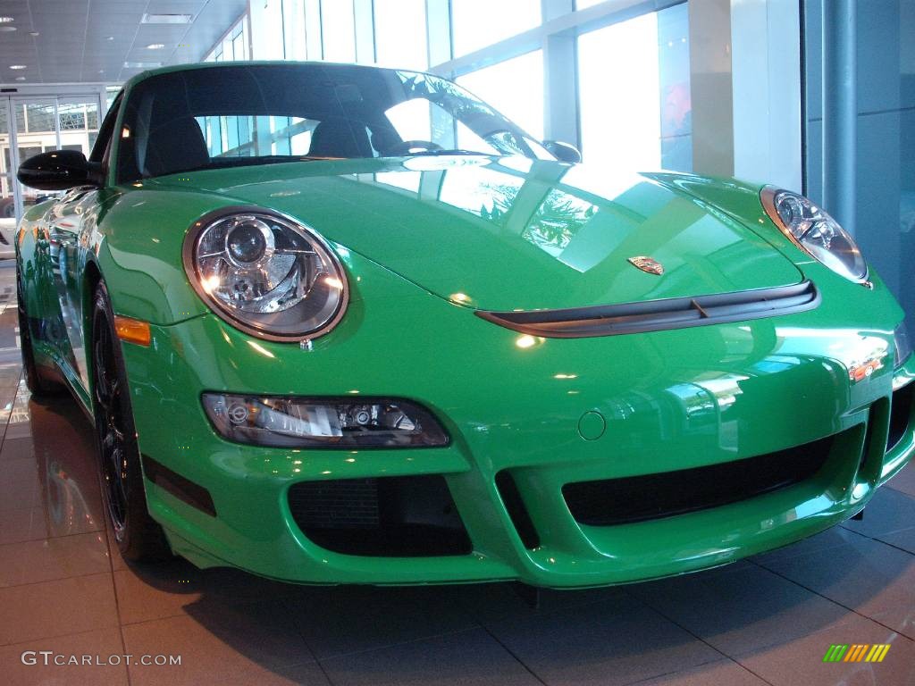 2008 911 GT3 RS - Green/Black / Black photo #2