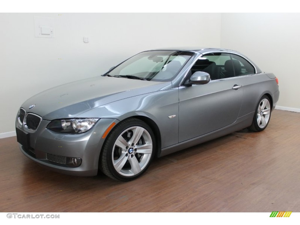 2010 3 Series 335i Convertible - Space Gray Metallic / Black photo #2