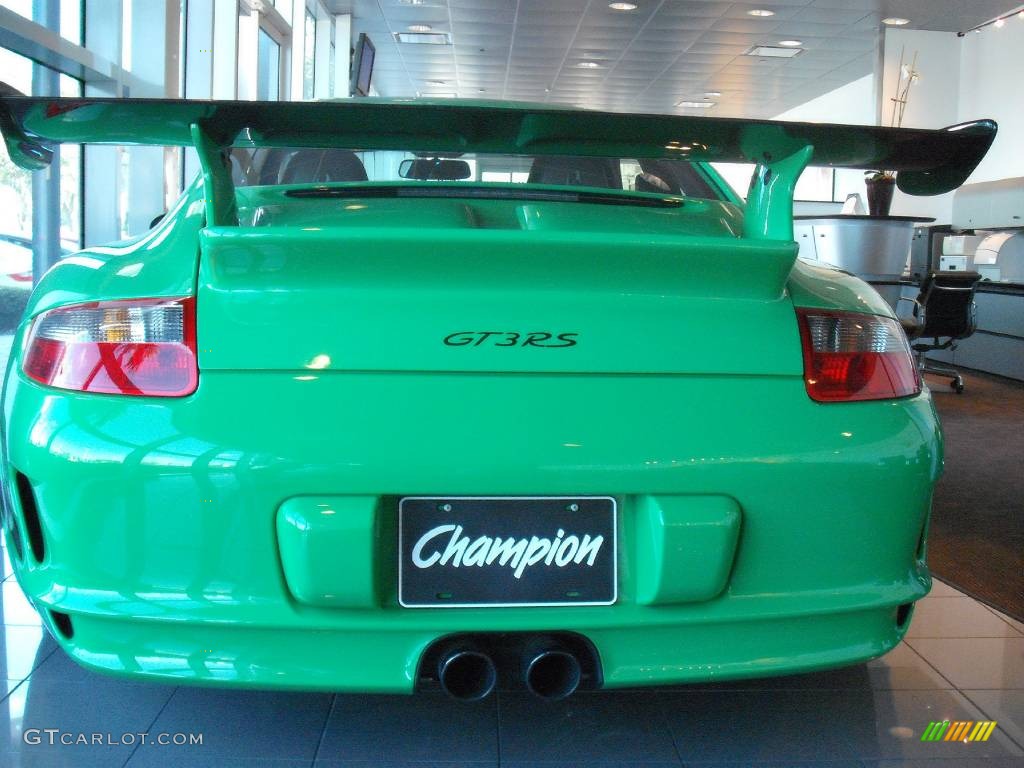 2008 911 GT3 RS - Green/Black / Black photo #6