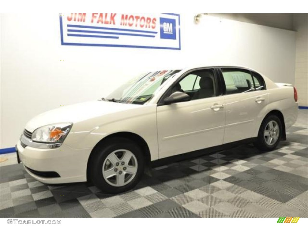 2005 Malibu LS V6 Sedan - White / Gray photo #1