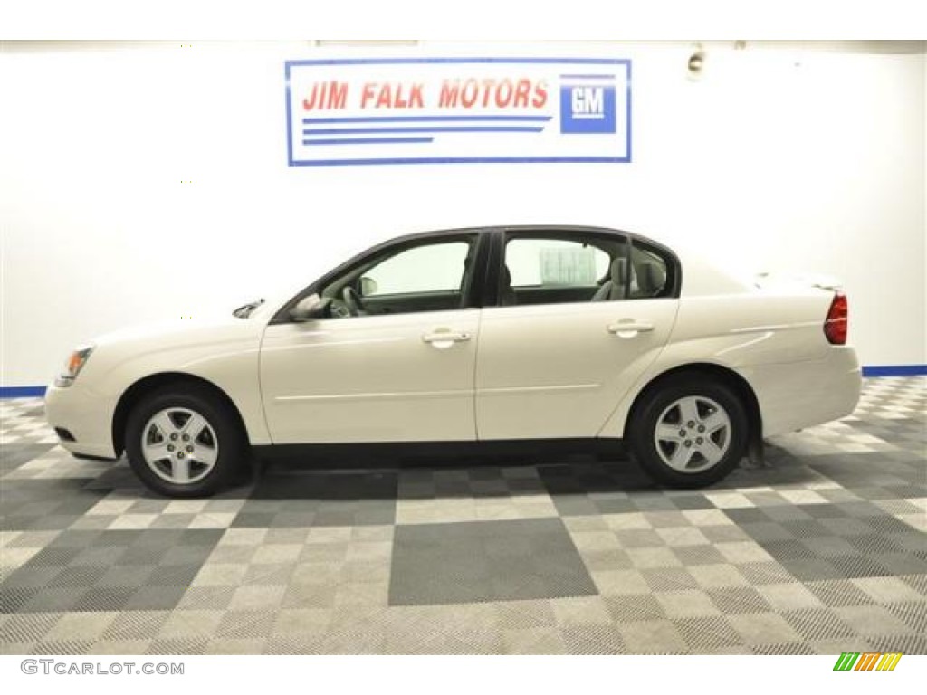 2005 Malibu LS V6 Sedan - White / Gray photo #2