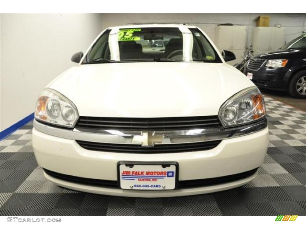 2005 Malibu LS V6 Sedan - White / Gray photo #4