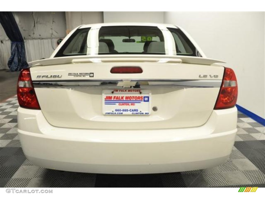 2005 Malibu LS V6 Sedan - White / Gray photo #5