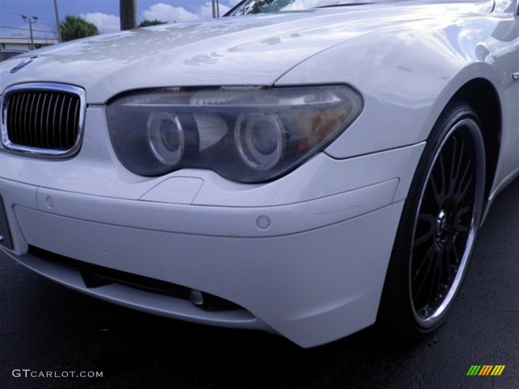 2005 7 Series 745i Sedan - Alpine White / Black/Black photo #8