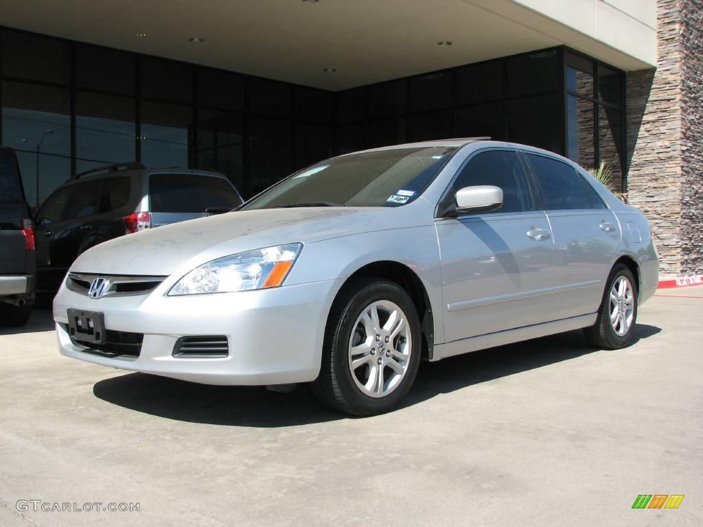 2006 Accord EX Sedan - Alabaster Silver Metallic / Black photo #3