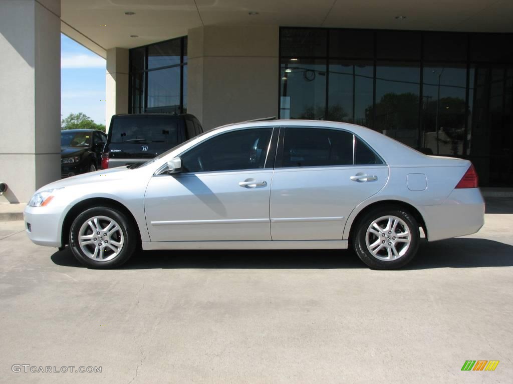 2006 Accord EX Sedan - Alabaster Silver Metallic / Black photo #4
