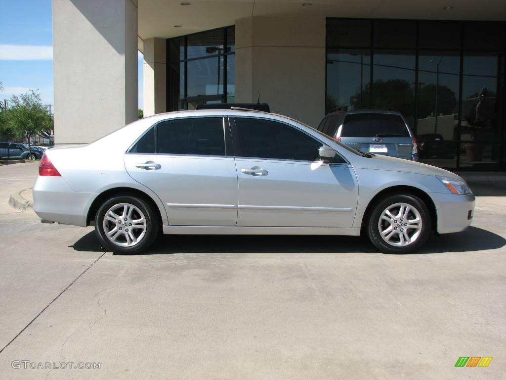 2006 Accord EX Sedan - Alabaster Silver Metallic / Black photo #8