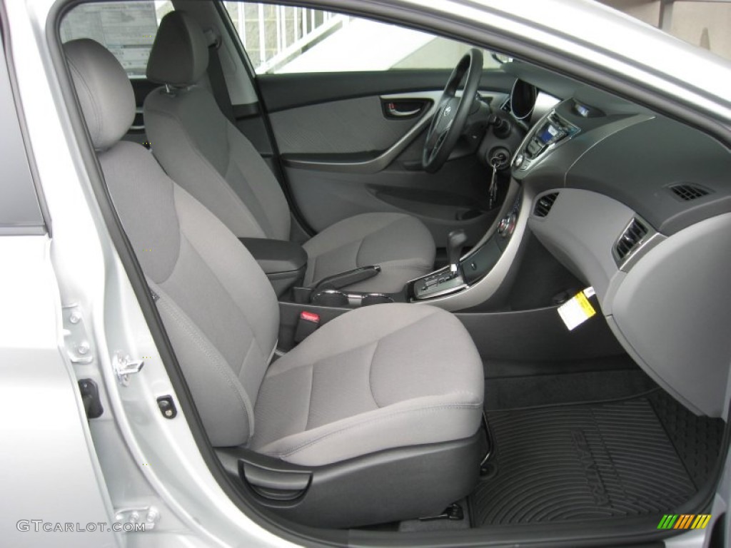 2013 Elantra GLS - Shimmering Air Silver / Gray photo #20