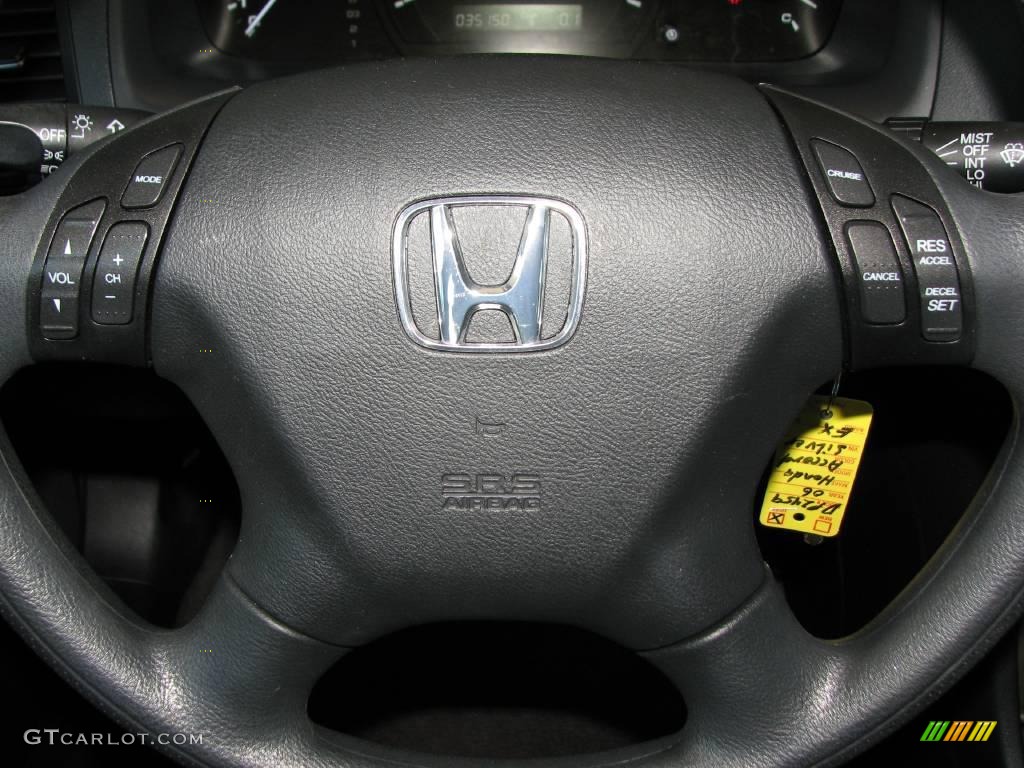 2006 Accord EX Sedan - Alabaster Silver Metallic / Black photo #16