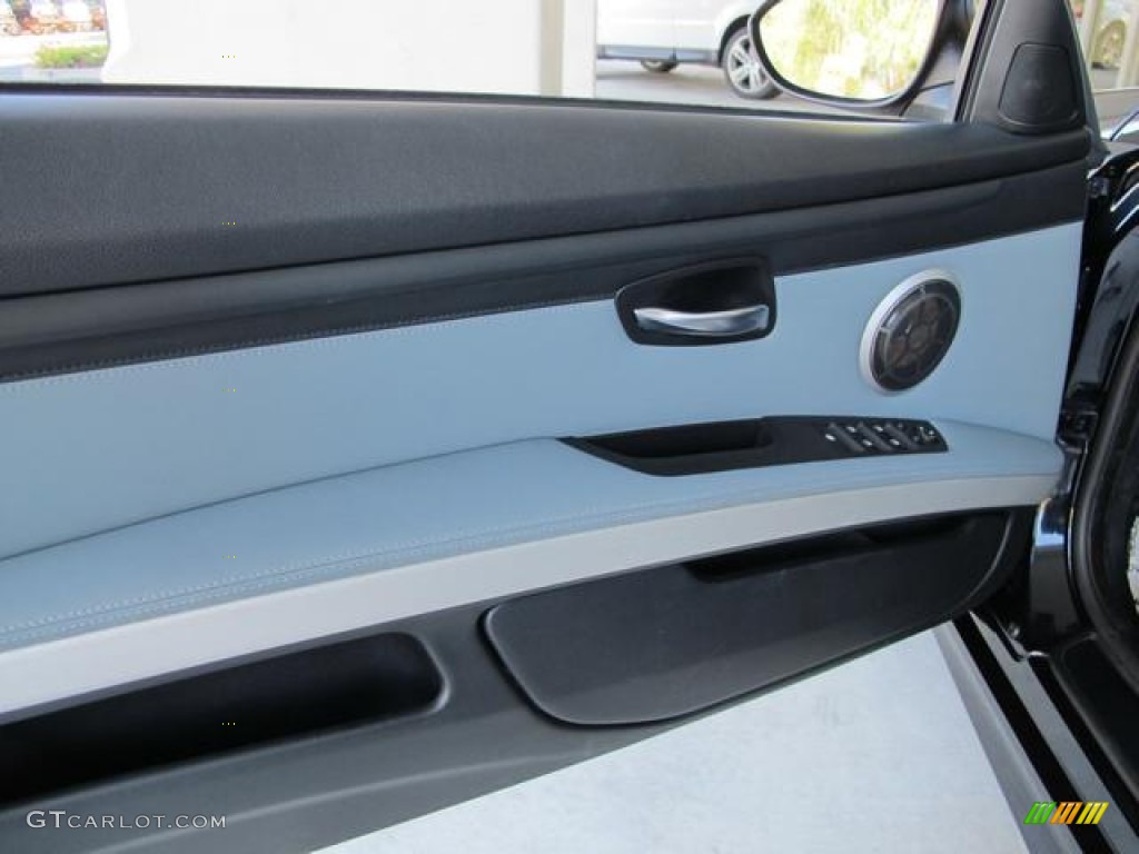 2008 BMW M3 Convertible Silver Novillo Leather Door Panel Photo #70439512