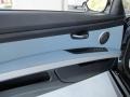 Silver Novillo Leather 2008 BMW M3 Convertible Door Panel