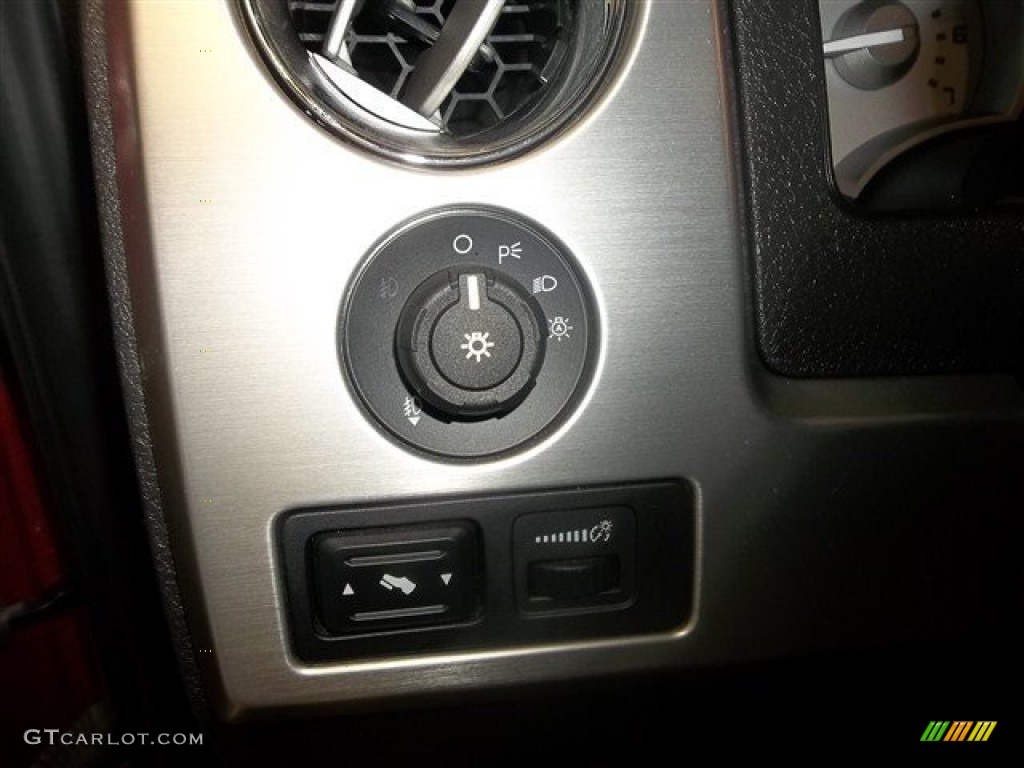 2010 F150 Platinum SuperCrew - Red Candy Metallic / Sienna Brown Leather/Black photo #16