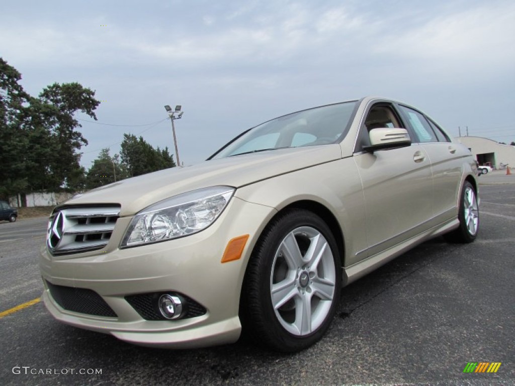 Pearl Beige Metallic 2010 Mercedes-Benz C 300 Sport Exterior Photo #70440469