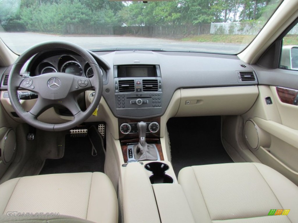 Almond/Mocha Interior 2010 Mercedes-Benz C 300 Sport Photo #70440535