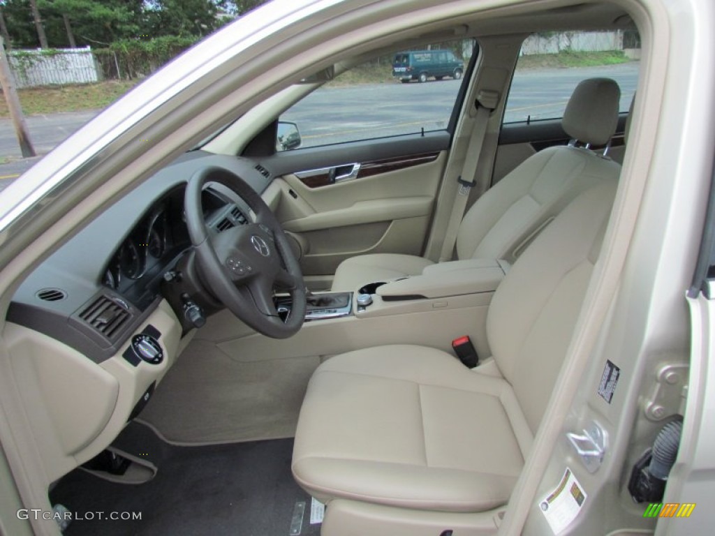 Almond/Mocha Interior 2010 Mercedes-Benz C 300 Sport Photo #70440553