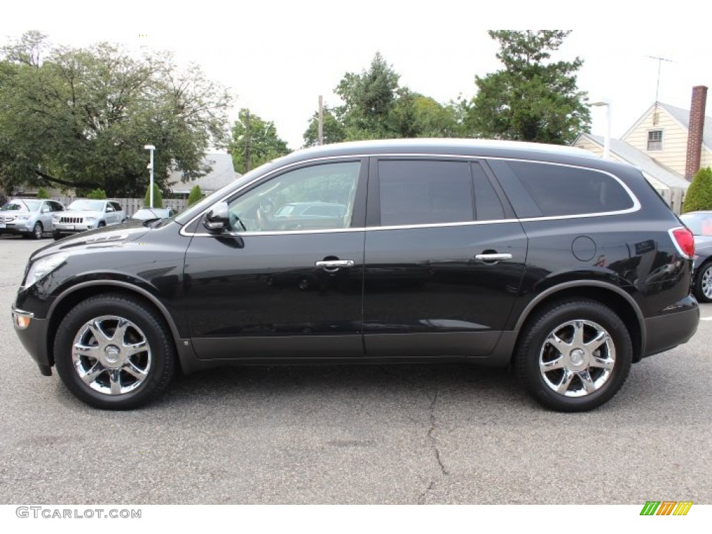 2010 Enclave CXL AWD - Carbon Black Metallic / Cashmere/Cocoa photo #6