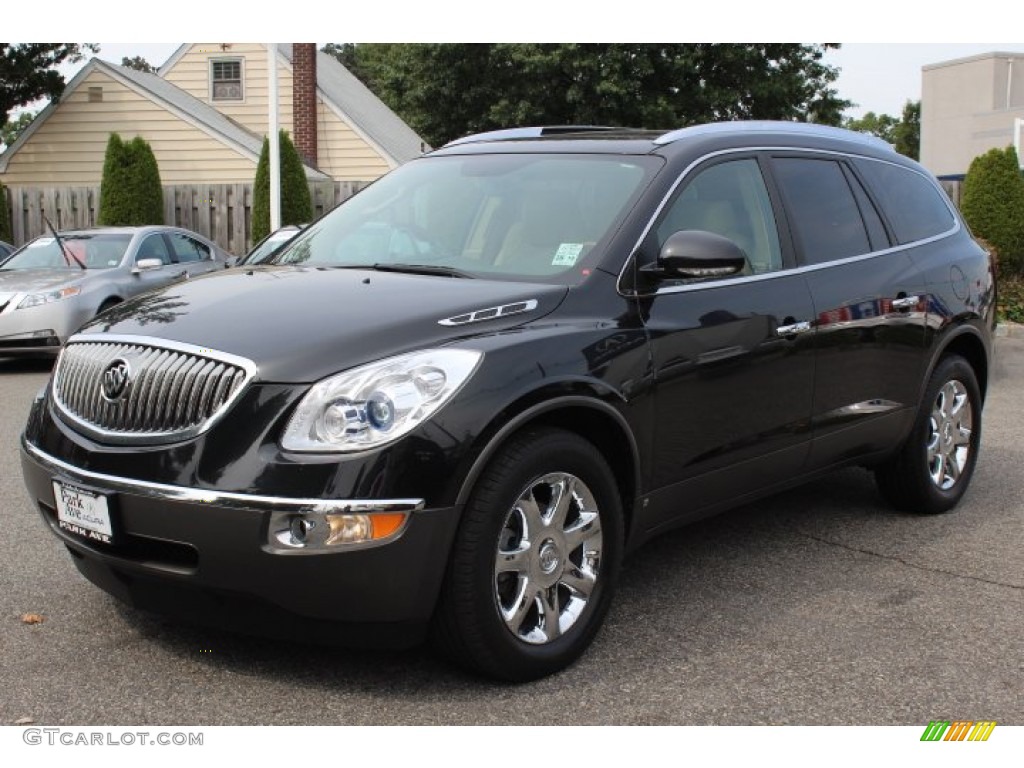 2010 Enclave CXL AWD - Carbon Black Metallic / Cashmere/Cocoa photo #7