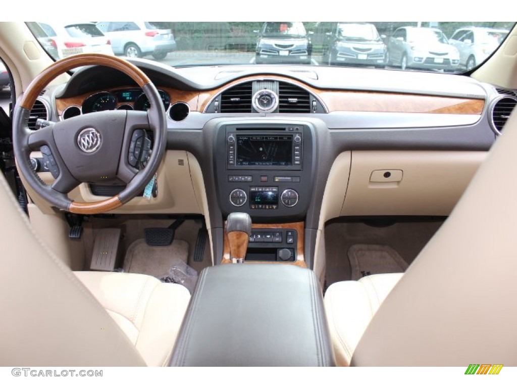 2010 Enclave CXL AWD - Carbon Black Metallic / Cashmere/Cocoa photo #14