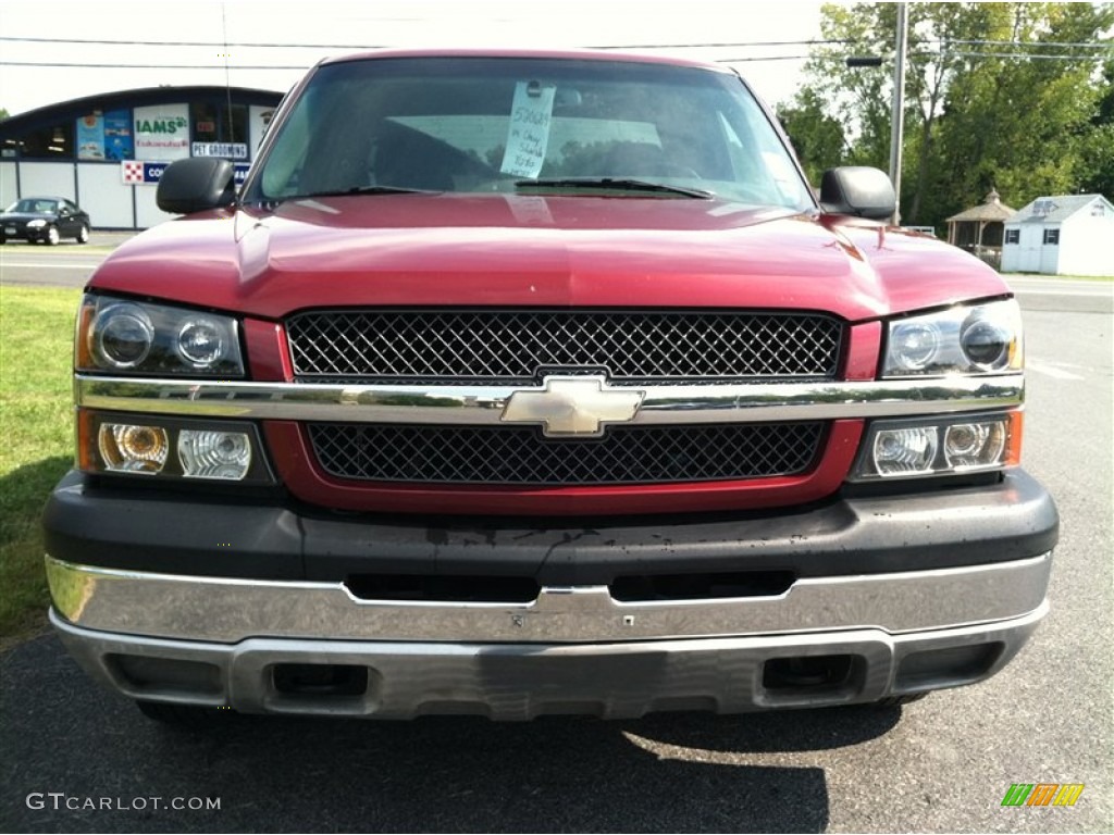 2004 Silverado 1500 LS Extended Cab 4x4 - Sport Red Metallic / Dark Charcoal photo #3