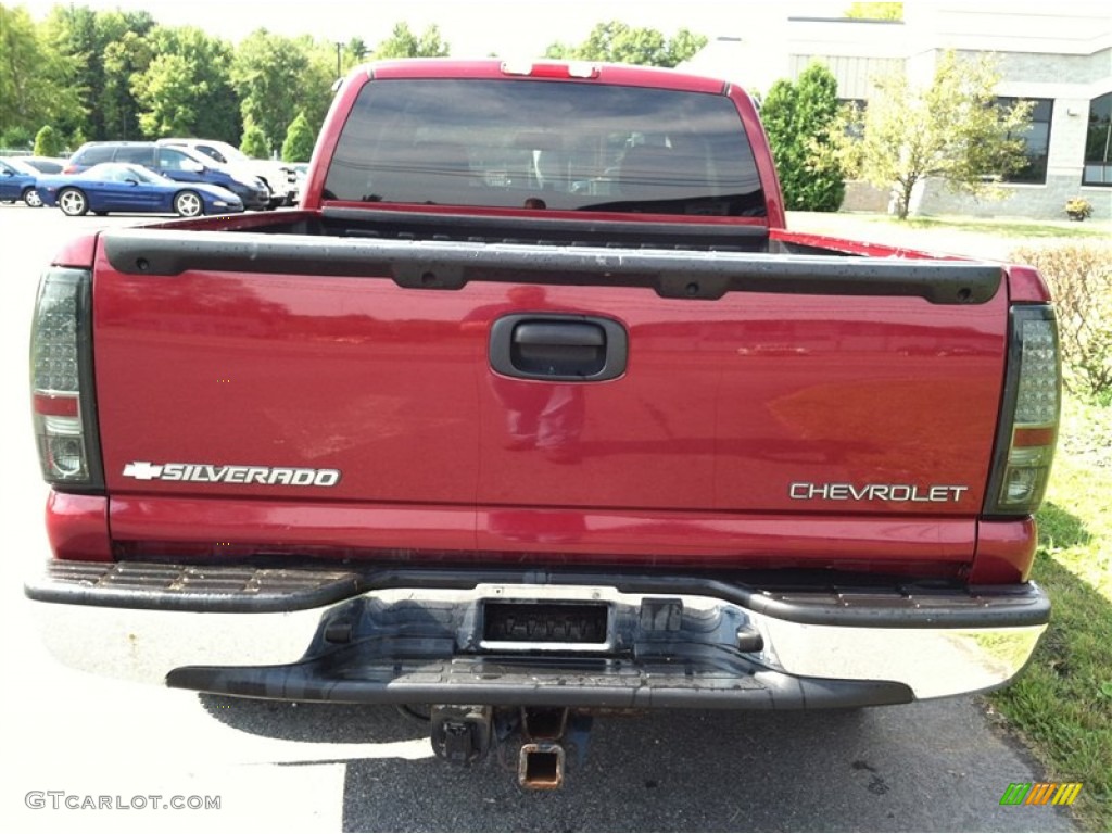 2004 Silverado 1500 LS Extended Cab 4x4 - Sport Red Metallic / Dark Charcoal photo #6