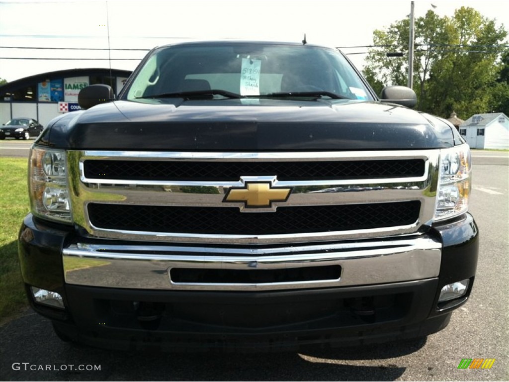 2009 Silverado 1500 LT Extended Cab 4x4 - Black / Ebony photo #3