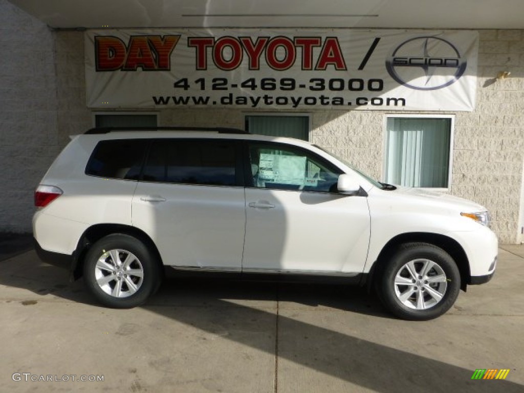 2013 Highlander SE 4WD - Blizzard White Pearl / Ash photo #1