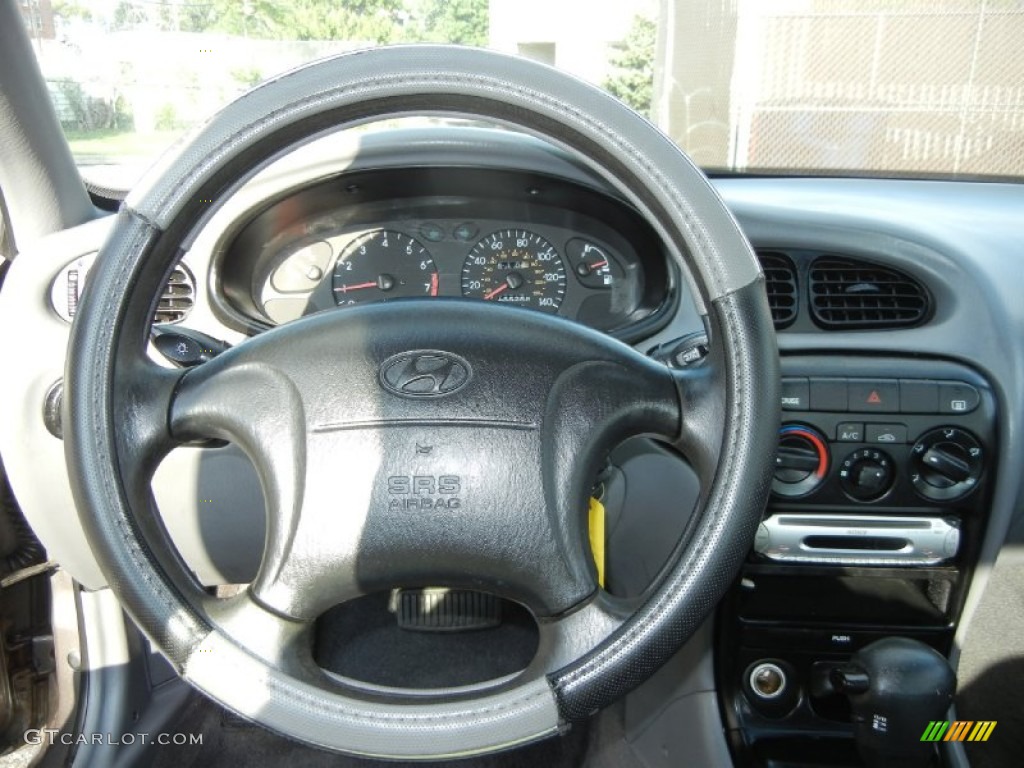 2000 Elantra GLS Sedan - Slate Gray / Gray photo #8