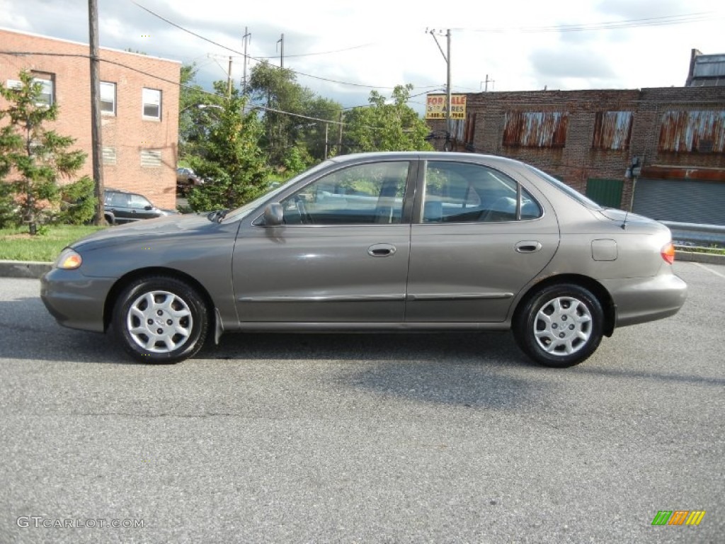 2000 Elantra GLS Sedan - Slate Gray / Gray photo #11